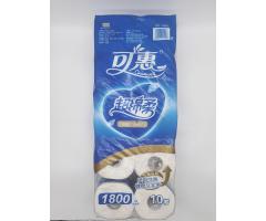 可惠超棉柔系列有芯卷纸180克10卷