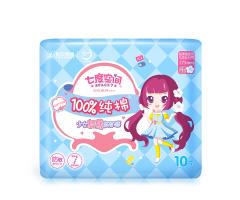 七度空间纯棉超薄275mm夜用10片装